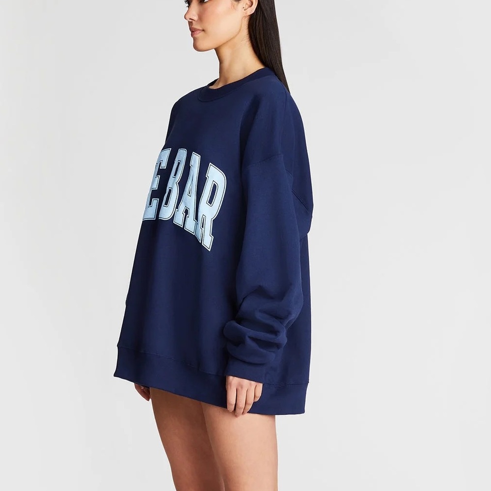 THE BAR - VARSITY SWEATSHIRT NAVY/BABY BLUE (XL) - Picture 3 of 8